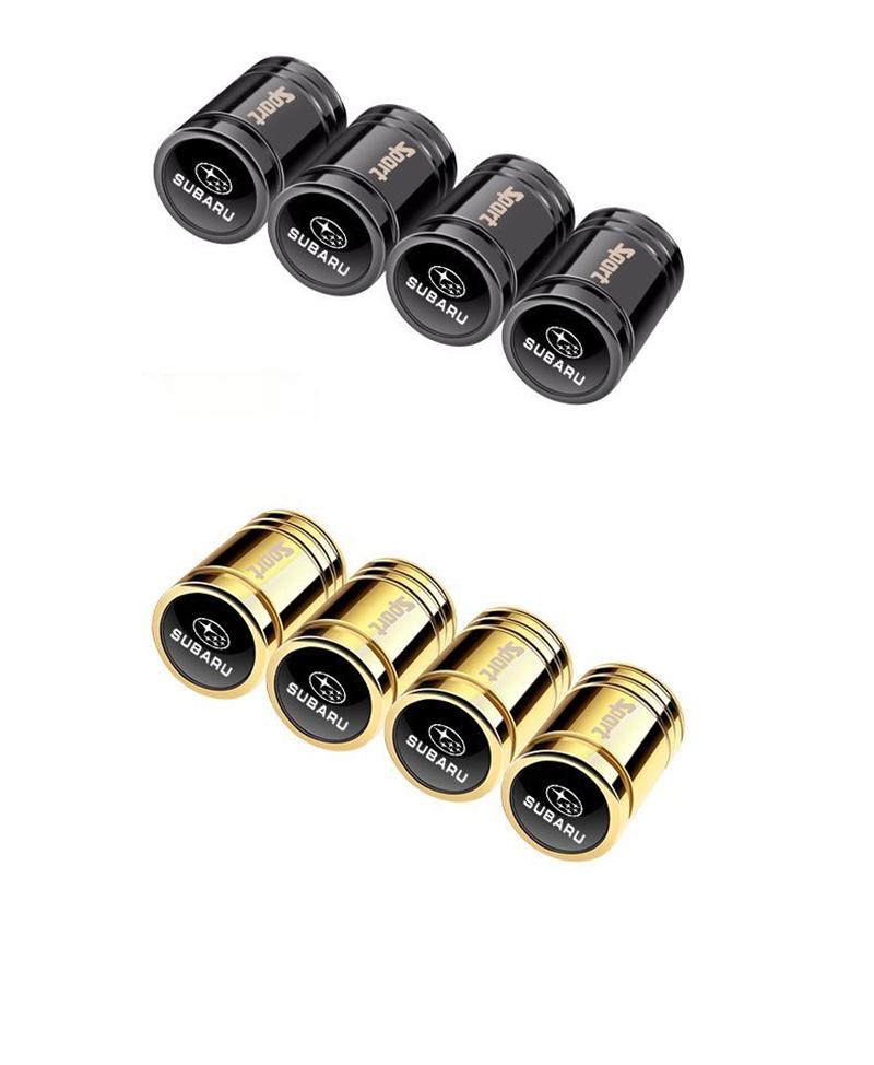 Subaru Forester Proud Tiger XV Car Tire Valve Cap Anti theft Valve Core Cover Metal Dust Cover rgw1