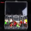 Bass Trout Fishing Lure 10pcs Bait Salmon Hard Metal Bait Set With Tackle Boxes