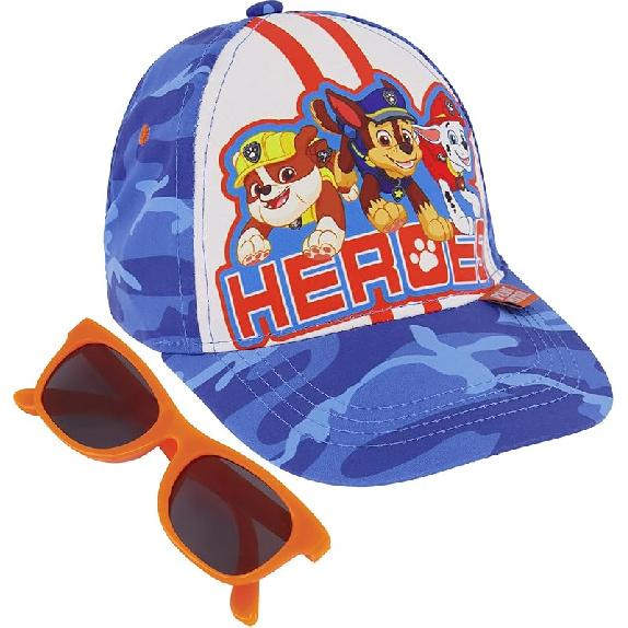 ABG Boys Toddler Hat for Ages 2-4 - Paw Patrol, Thomas, Baby Shark, Mickey Mouse or Batman Kids Baseball Cap and Sunglasses Paw Patrol