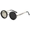 Round UV Suitable for Outdoor Activities and Silver [LUNARI] Sunglasses, 9-level Adjustable, Lenses, Polarized, Protection, Leisure, Unisex, (silver)