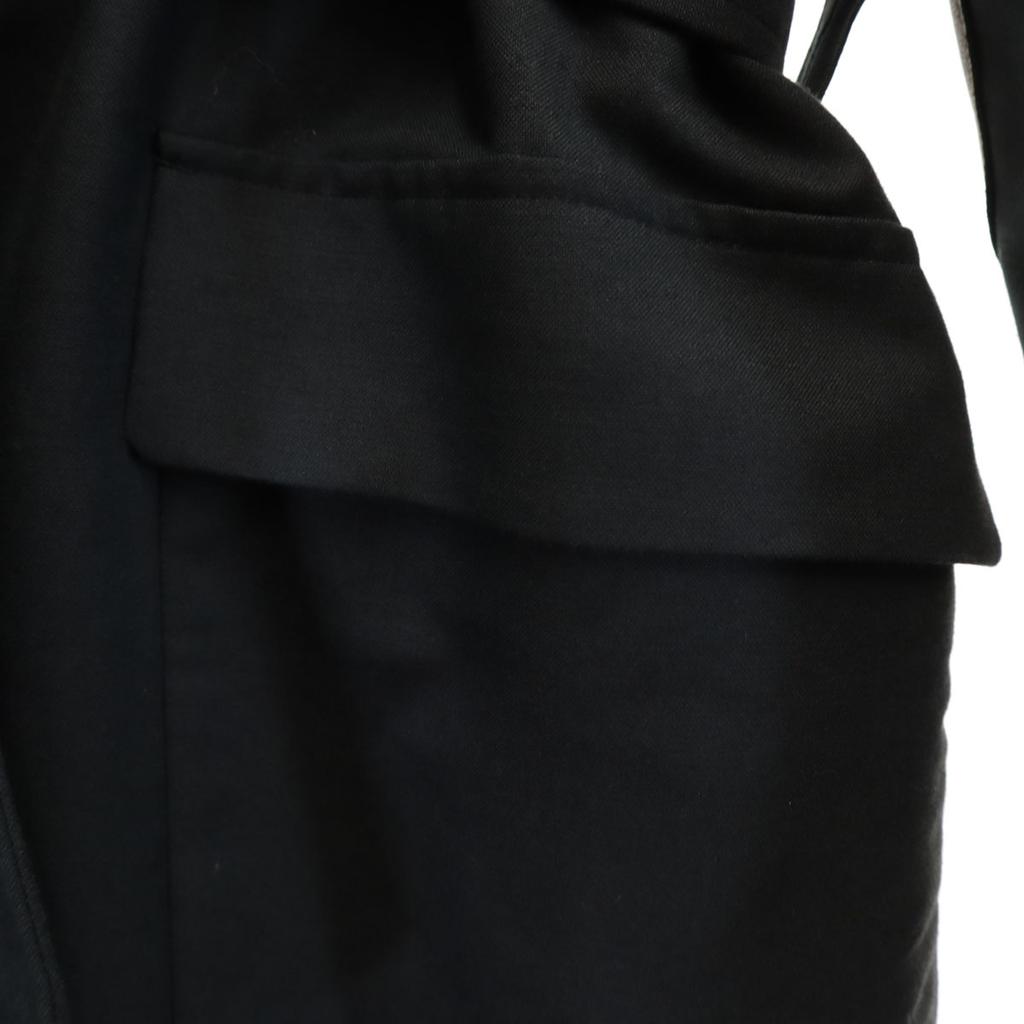 Drawer Made In Japan Stainless Collar Coat 36 Black With Liner Vest Women Used