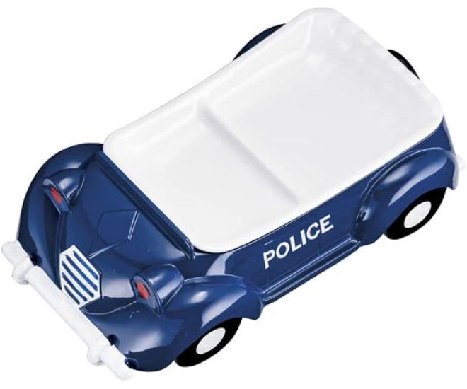 

Endo Shoji TKG Melamine Lunch Open Car Police Car RLVO706 Children s Plate, (Blue),