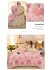 Thickened Winter Coral Fleece Blanket with Snowflake Design for Dormitory Mattresses