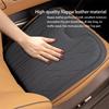 Car Seat Cushion Luxury Leather Anti-Slip Support Cushion Universal Headrest Ventilated Cushion Breathable Interior Accessories