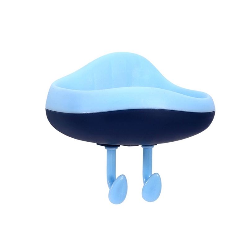 Bathroom Shower Soap Box Dish Storage Suction Cup Cloud Shape Plastic Punch Free Wall Mount Soap Holder Case