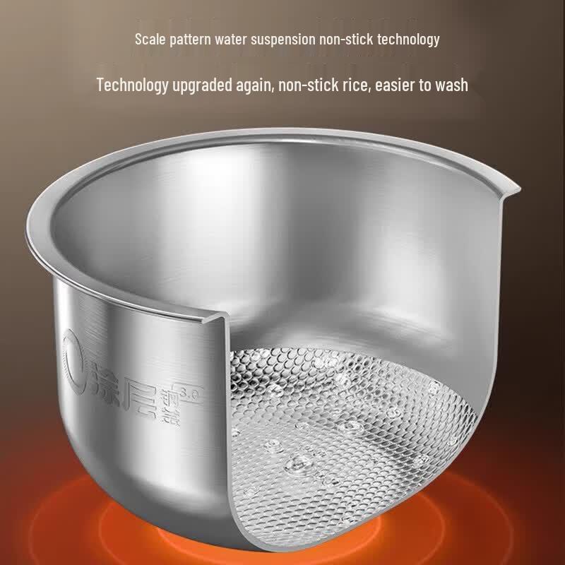 ASD 3L 316L Stainless Steel Smart Rice Cooker CN plug (adapter included)
