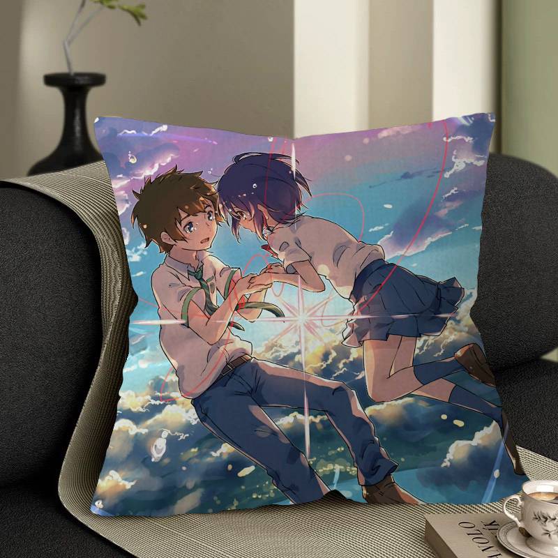 Movie Your Name Pillow Anime Pillow Sofa Bed Head Pillow Cover Cushion Cover 45x45 Cm Fashion
