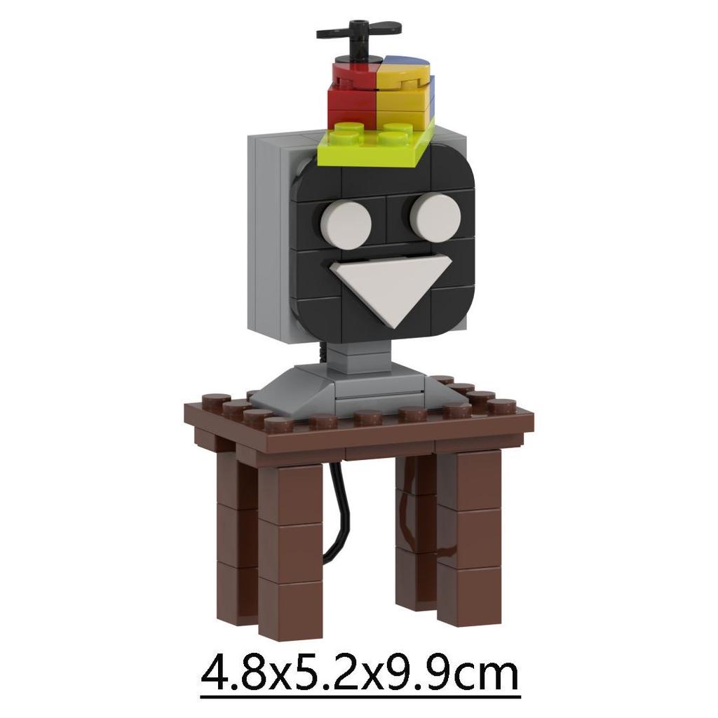 Cross New Rhythm Box Black Monster Music Game Building Block Toy Model