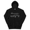 1972 Barracuda Muscle Car Art Cuda Classic Cars Black Unisex Hoodie