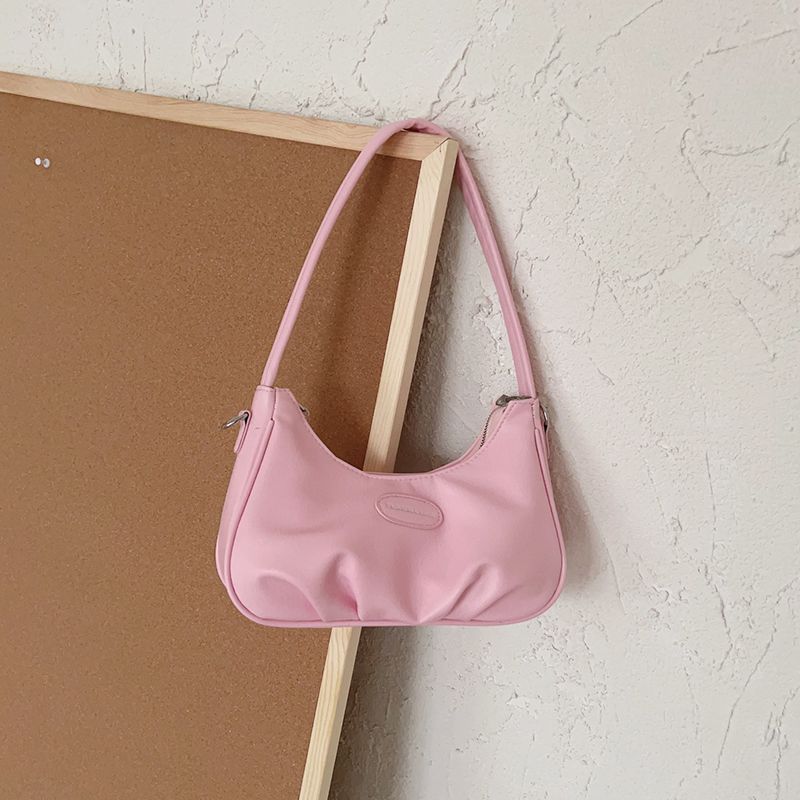 

Women s Niche Style Shoulder Cloud Silver Crossbody Bag Pink