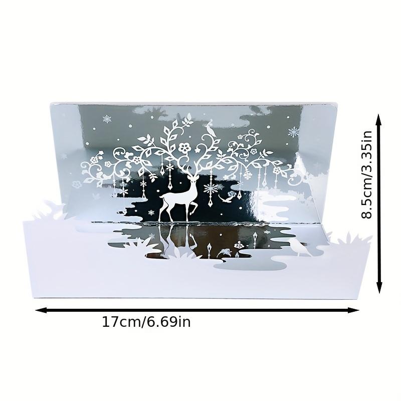 

1 шт. 3D поздравительная открытка – Креативный дизайн с луной и звездами, для благословений на день рождения, Рождества и благодарности, красивый подарок Dream deer