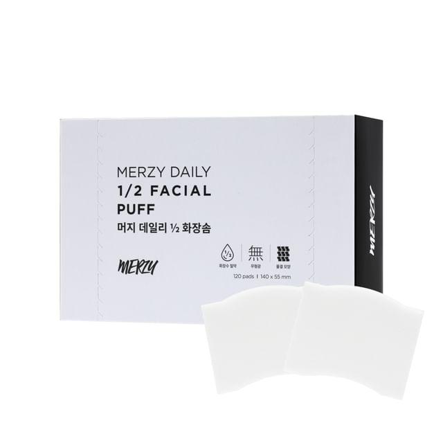 MERZY - Daily 1/2 Facial Puff 120 pads