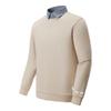 Hodo Men's Waffle Knit Faux Two-Piece Thermal Pullover Sweater