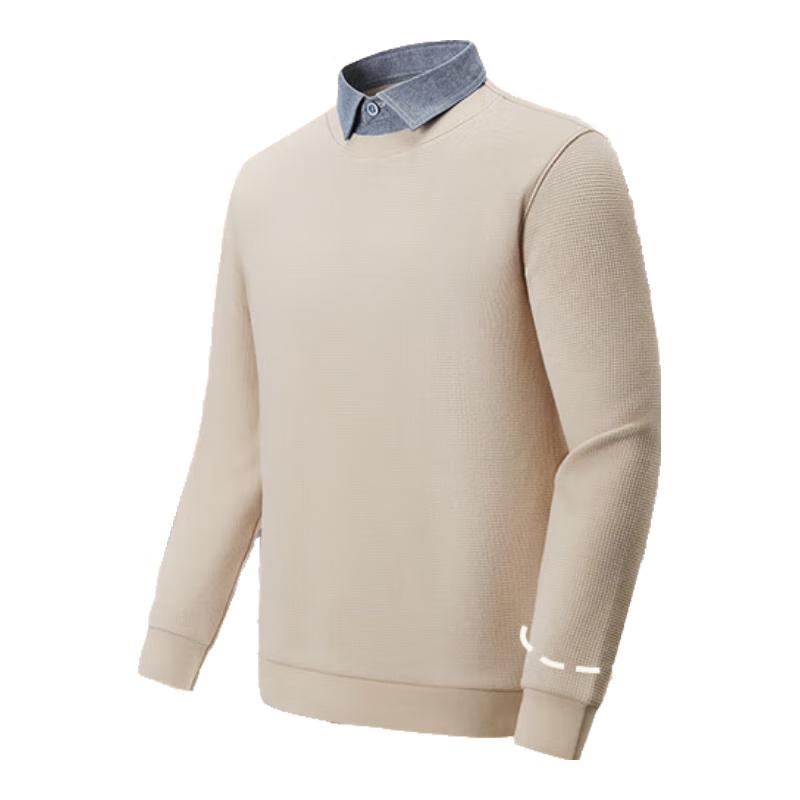 

Hodo Men s Waffle Knit Faux Two-Piece Thermal Pullover Sweater XL (180/100B)