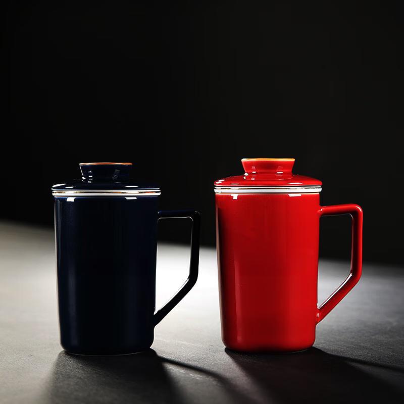 TLAKEHO Ceramic Tea Separation Brewing Cup