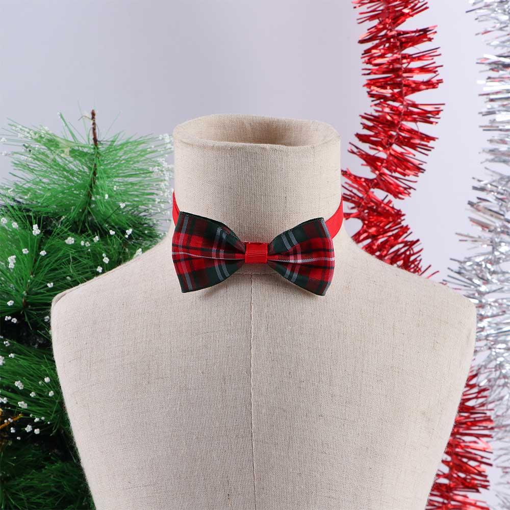 Dog Costume Bowknot Neck Strap Necklace Cat Collar Christmas Dog Decoration Dog Collar Dog Bow Tie