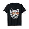 Sponsored Ad West Highland White Terrier Dog Westie Sunglasses Design T Shirt Black S Vintage Graphic