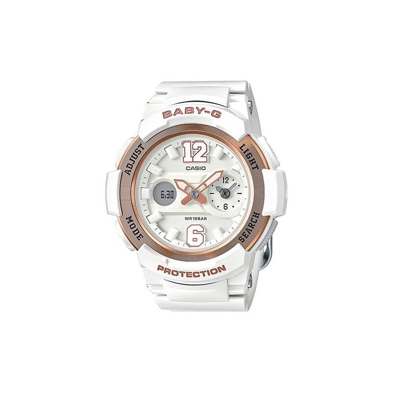 

Casio BABY-G series theme series fashion trend contrasting color vibrant street classic pointer dual display waterproof quartz movement BGA-210-7B3 білий