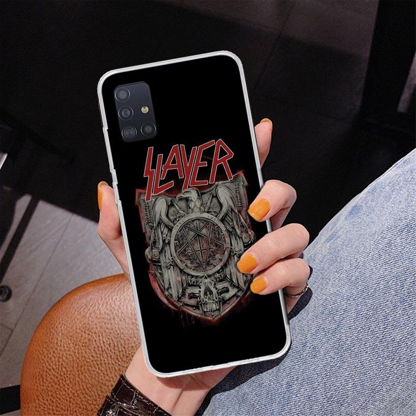 Slayer Heavy Metal Rock Band Phone Case For Samsung Galaxy A52 A32 A22 A12 A51 A31 A50S A30S A20S A10S Note 20 Ultra 10 Plus S10