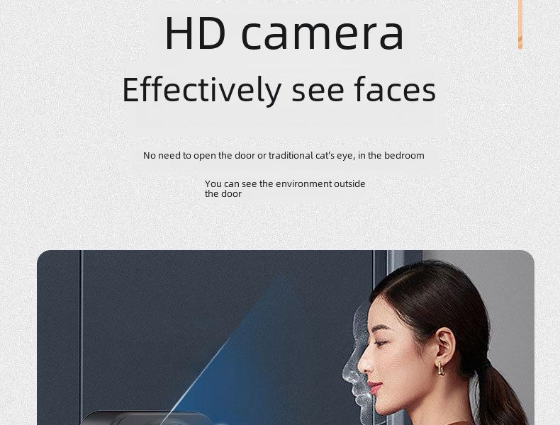 M12 Wireless Video Intercom Doorbell with Screen and HD Surveillance Voice Alert