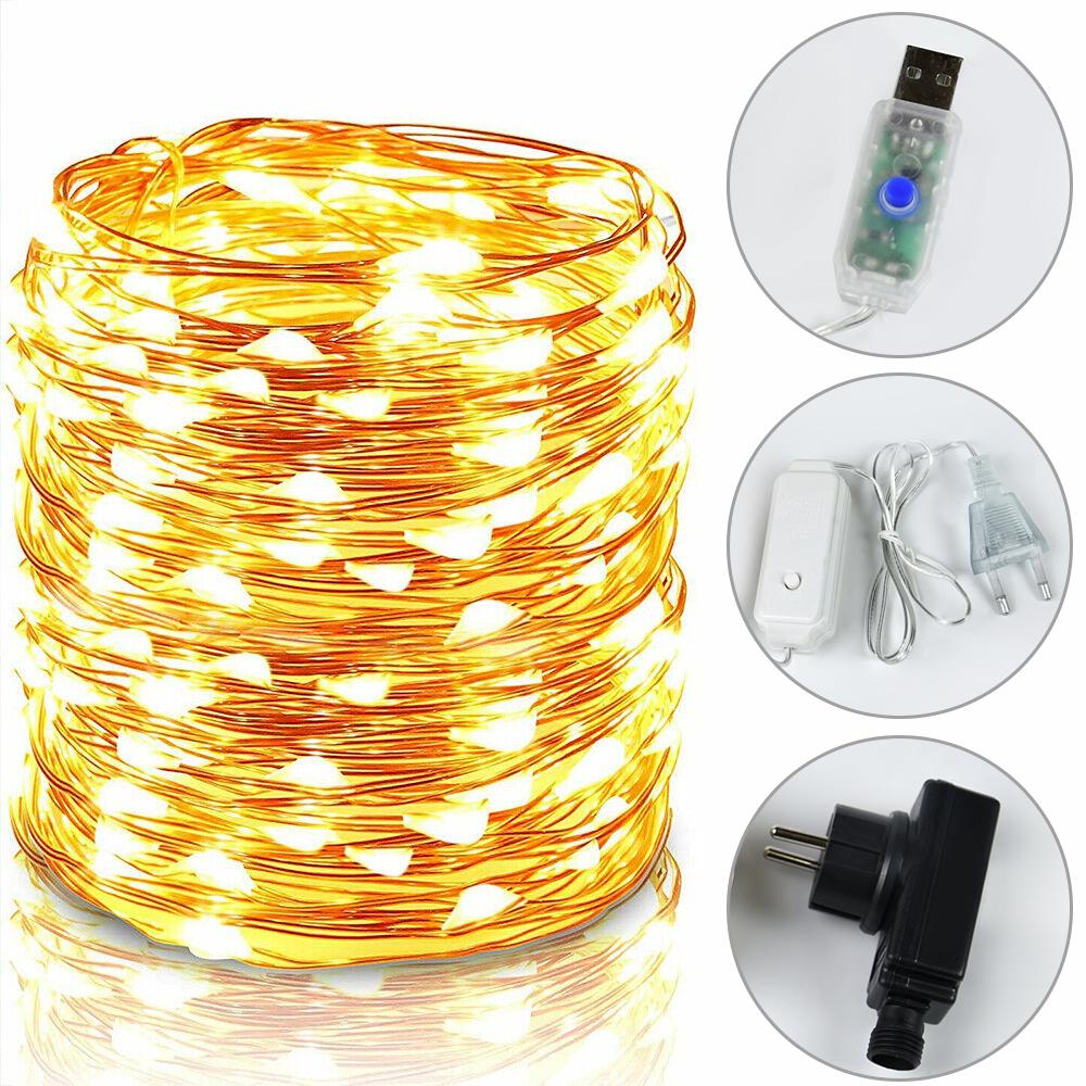 Buy 1000LED String Lights Mains Powered Copper Wire Lights Waterproof Lights Indoor Outdoor