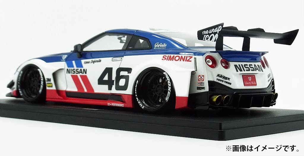 Ignition Model WORKS GT Nissan Finished Model 1/43 LB-Silhouette 35GT-RR White/Blue/Red (IG2549)