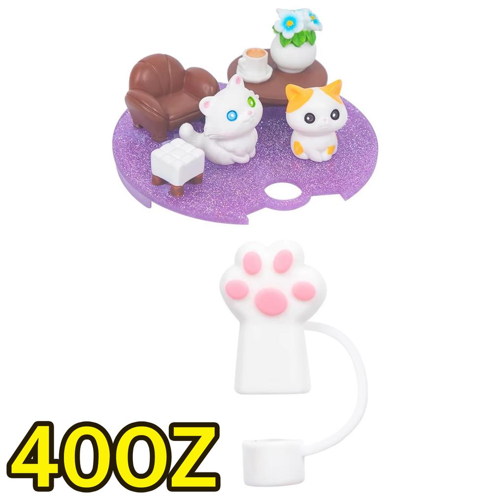 30/40oz Cute Lid Accessories for Stanley Cup,Glow At Night,Can Cover,Straw Cover Cap,Straw Stopper for Tumbler Water Bottle