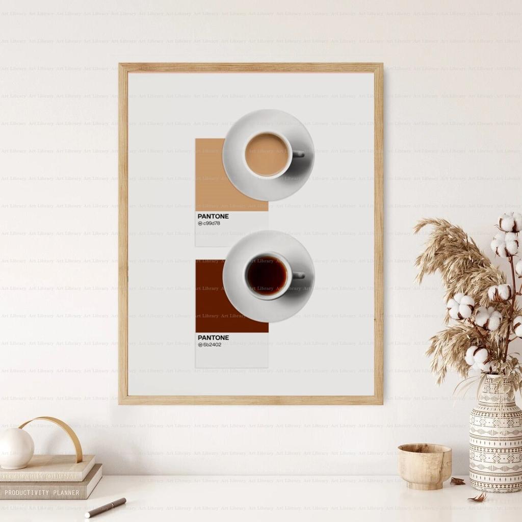 Coffee Poster Coffee Filter Coffee Beans Espresso Cappuccino Canvas Painting Prints Wall Art Pictures Modern Kitchen Shop Decor