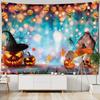 Halloween Tapestry Graveyard Wall Hanging Spooky Full Moon Night Zombie Hands Background Cloth for Halloween Theme Party Decor