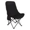 Comfortable Portable High-Back Folding Moon Chair for Outdoor Leisure, Camping, Picnic, and Beach.