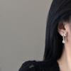 Korean Luxury Crystal Flower Butterfly Earrings For Women Sweet Zircon Drop Earrings Girls Party Jewelry Bijoux Gifts