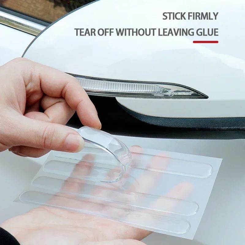 Bumper Scuff Plate BarRearview Mirror Anti-collision Protector Sticker Car Door Edge Transparent Anti Scratch Protection Strips
