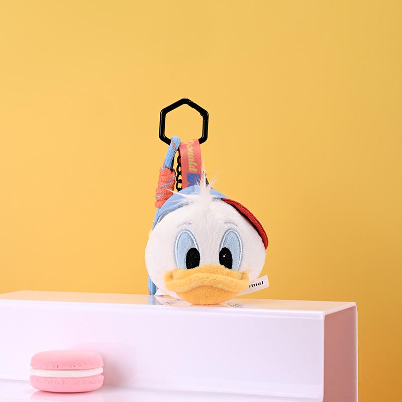 Disney Authorized Mickey, Minnie, Donald, and Goofy Plush Toy Keychain or Lanyard