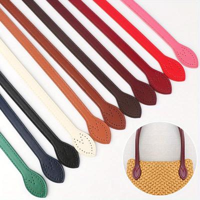 1 Paar Kunstleder-Taschenriemen 60 cm PU-Schulterersatz für DIY-Handtaschen-Bastelzubehör.