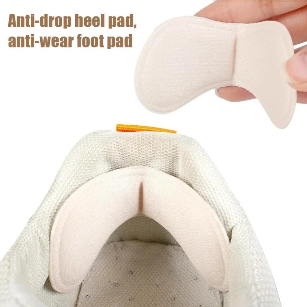 (3 Pair Beige) Heel Cushion Pads Insoles Pain Relief Anti Slip Shoe Inserts Heel Protectors Adhesive Back Foot Care Pads