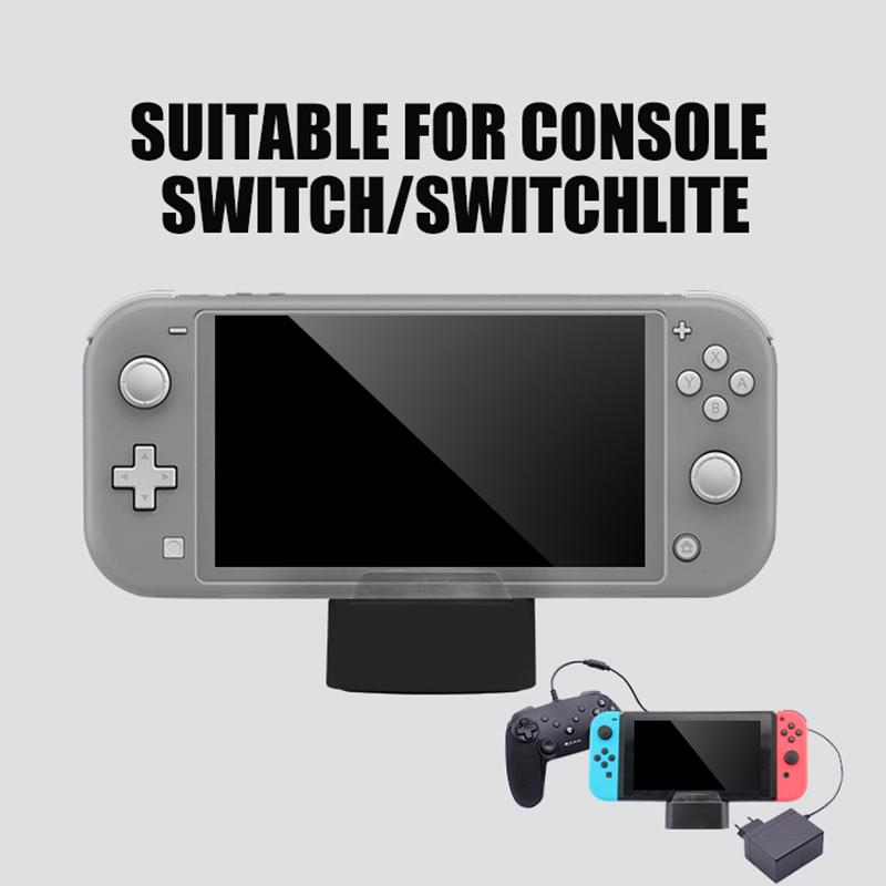 TOPWOLF HS-SW234 For Nintendo Switch/Switch Lite Projection Base USB Hub Charging Dock (1st Gen)