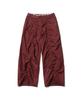 Isjabaibeu Lace Layered Wide Pants - Burgundy