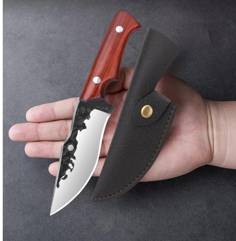 Carving Knife Boning Knife for Hand-forged Pig Killing Knife Sharp Knife Small Kitchen Knife for Domestic Cattle and Sheep Slaughtering Knife
