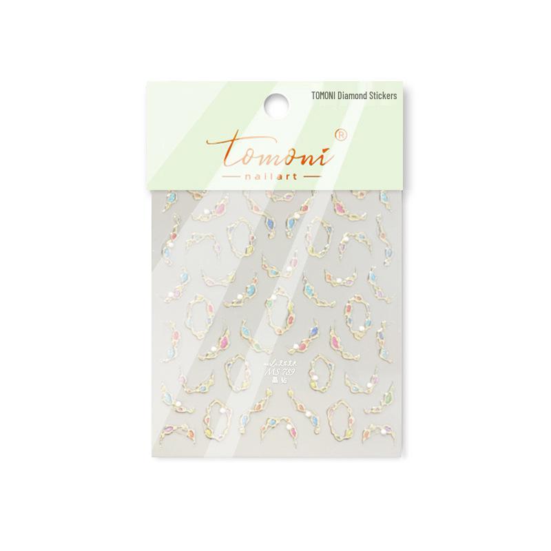 

Наклейки для ногтей Tomoni Crystal Diamond: Хит от интернет-знаменитости, Новый китайский дизайн, Ожерелье с драгоценными камнями - Товар MS789