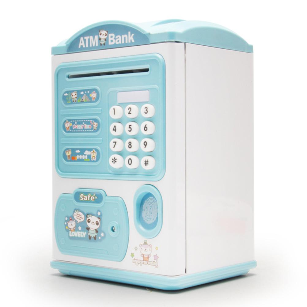 Piggy Bank Toy Kids Mini Money Pot Fingerprint Identification Children Plastics