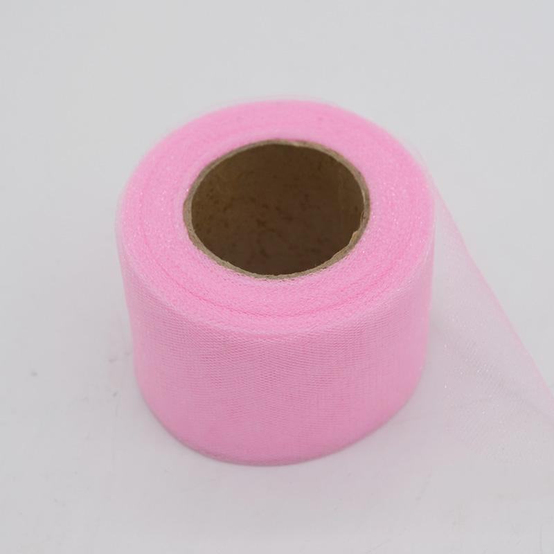 22m/lot 2" 5cm Shiny Tulle Roll Spool Fabric Tutu Skirt Chair Sash Bow Table Runner  Wedding Baby Shower Party Decorations