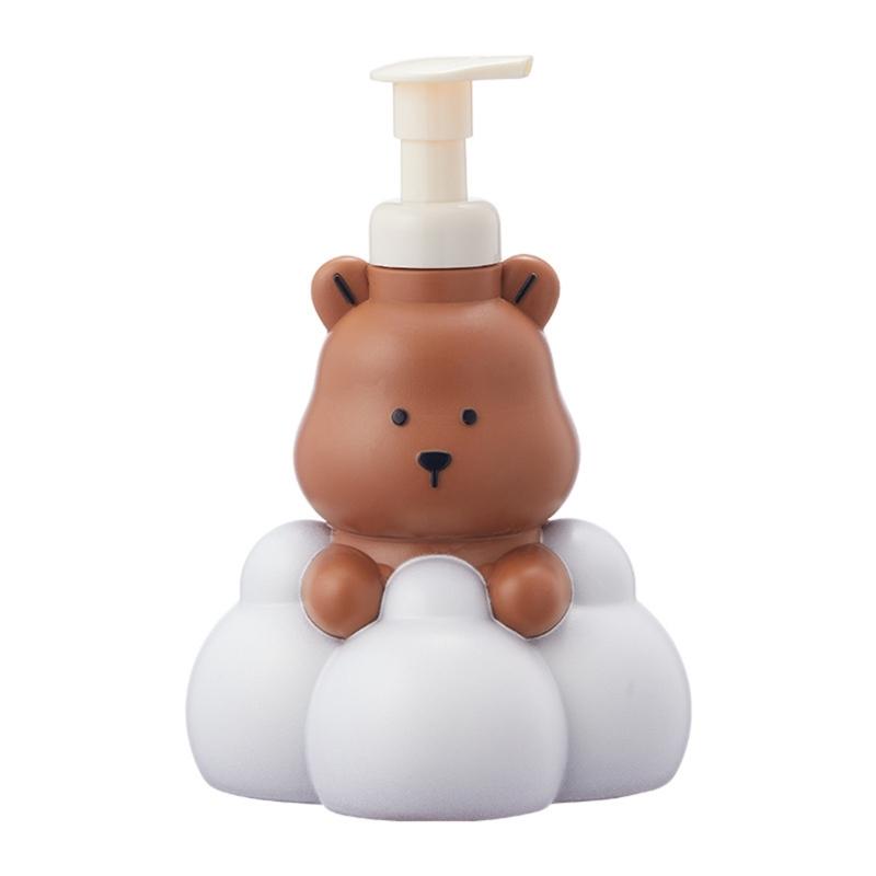 250/500ml Foaming Soap Dispenser with Cartoon Bear Refillable Shower Gel and Hand Sanitizers Bottle Dropshipping