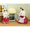 Sylvanian Families Boneca Conjunto de Móveis Coelho Chocolat MãeMóveis DF-08 ST Certificado Mark Brinquedo para Maiores de 3 Anos Casa de Bonecas EPOCH