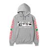 Hunter X Hunter Killua Anime Hoodie Sleeve Letter Print Black Manga Long Sleeve Casual Hooded Pullover Sweatshirt