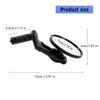 Bicycles Rearview Mirror Adjustable Bicycles Handlebars Mirror Bicycles Handlebars Plug Rearview Mirror Easy to Install