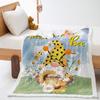 Blanket Cartoon Honey Blanket Digital Printed Lamb Fleece Crystal Fleece Blanket