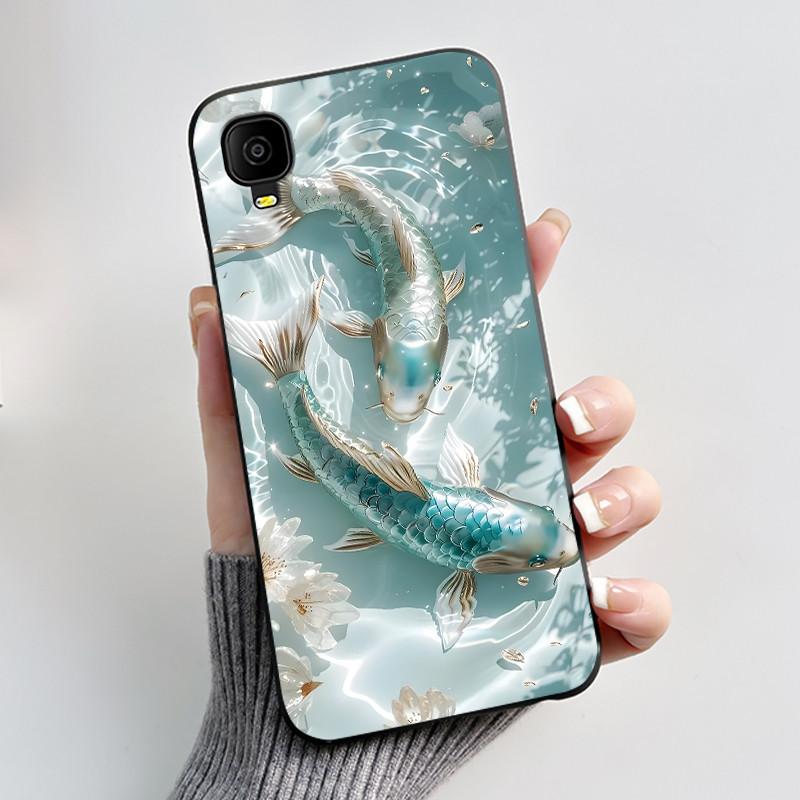 Casing For TCL A30/TCL A3 (A509DL) Shockproof Protective Cover New Designed Love Moon Pattern Soft Silicone Black Case