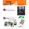 Instant camera Cheki instax mini 41 film 20 sheets garland deco pen (total 4 items set)