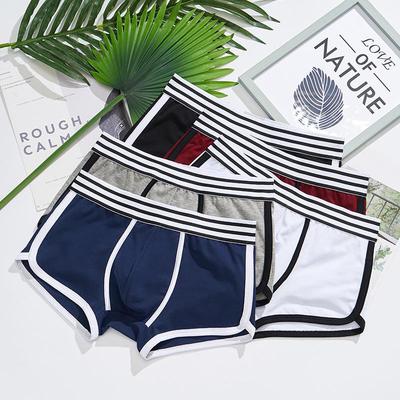 Men's Cotton Breathable Loose-Fit Sports Boxer Briefs - Plus Size Available
