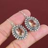 Faceted Morganite Earrings Gemstone Earring Vintage Jewelry 925 Sterling Silver Earring Handmade Jewelry Brand New Earring Gifts For Mother